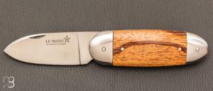    Couteau "  Le Manu " par La Bonne Trempe - Bois de serpent et 14c28