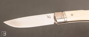    Couteau " Lock Back " custom par Laurent Gaillard - Micarta et 14c28N