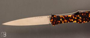   Couteau "Magna Pinna" fait main par Laraud Blade  - Acétate et 14C28