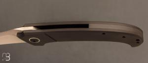  Couteau " Maverick full titane prototype  " custom de Jean Michel Martin  - RWL-34 et titane