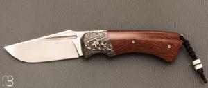   Couteau " Midnight liner " custom par Olivier Ouertal - Micarta et RWL-34