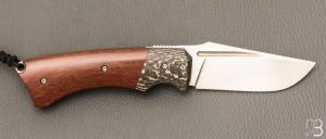  Couteau " Midnight liner " custom par Olivier Ouertal - Micarta et RWL-34