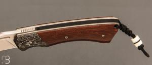   Couteau " Midnight liner " custom par Olivier Ouertal - Micarta et RWL-34