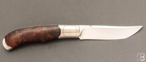 Couteau " Mini-Mix " pliant artisanal de Cyril Kalisz - Bois de fer et RWL34