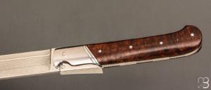  " Palanquille " custom knife by Glenn Guillou - Ironwood and VG-10 Suminagashi