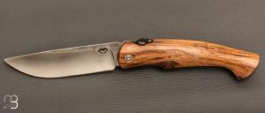 Couteau de poche Piémontais par Mickael Moing - Chêne et 100c6