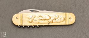  Couteau Pradel type Coursolle 2 Pièces - Touriste