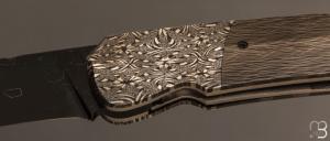    Couteau " Rokh S" par Florian Keller - Fibre de carbone et damas