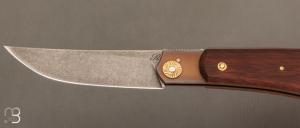    Couteau " Ronin piémontais " par Tony Ruot - Micarta ancien et C130