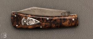   Couteau " Scagel" par Pierre Henri Monnet - Noyer