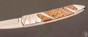 Couteau  "  Skimmer Self Lock " par Scott Sawby - Field jaspe