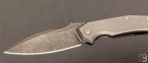    Couteau " Speartac Small " custom de GTKnives - Thomas Gony - Titane et lame en D2