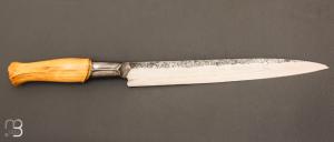    Couteau " The Slicer "  fixe par Roman Stoklasa - W2 et buis