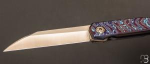    Couteau Frame-Lock " Vintage " custom de GTKnives - Thomas Gony - Moku-Ti