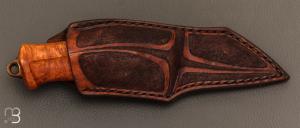  Couteau " custom  "  fixe par Roman Stoklasa - W2 et bruyère