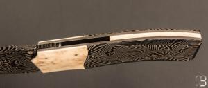    Couteau custom par Berthelemy Gabriel - La Forge Agab - Damas et Mammouth