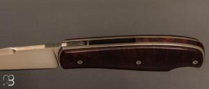   Couteau " custom " pliant de David Lespect - Ironwood et C105