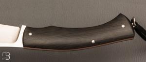  Couteau " custom " par Philippe Lemonnier - Fibre de carbone et lame en RWL34 