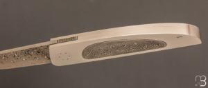   Couteau "  Pièce unique " custom par Jean-Pierre Martin - Damas de Friedrich Schneider