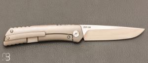 Couteau de poche Katsu - ZK03 - Fatcarbon® Rose et ZDP189