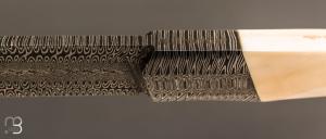 Couteau droit semi intégral " 1820 Berthier " par Anthony Brochier 