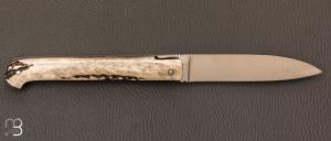 Couteau régional pliant le Sauveterre - Bois de cerf