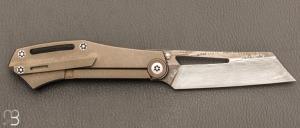  Couteau " DAO frame lock " custom par Torpen Knives - Jérôme Hovaere - Titane et Damax™