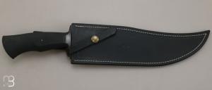 Custom fixed knife by Claude Bouchonville