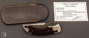   Couteau " NoName " custom de Florent Dall'ava - L'atelier Dall'ava - Micarta paper et lame en N690Co