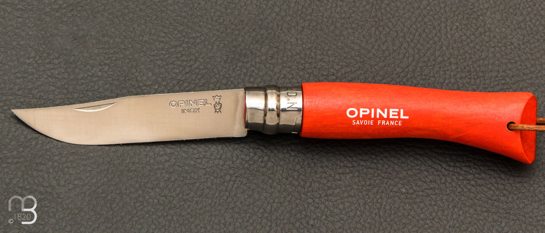 Couteau Opinel N°07 baroudeur orange mandarine