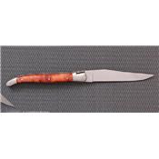 Couteau Laguiole en Aubrac Thuya lame satinée