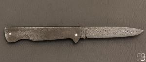  Couteau " Basic " slipjoint custom par Anthony Brochier - Damas