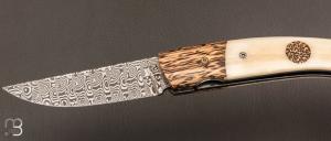  Couteau " 1515 collection Zulu " par Manu Laplace - Os et Palmier