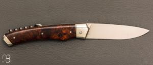   Couteau " 1820 2 pièces " custom par Mathieu Herrero - Bois de fer et lame en 14C28N