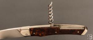   Couteau " 1820 2 pièces " custom par Mathieu Herrero - Bois de fer et lame en 14C28N