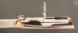   Couteau  " Affutiot 2 pièces " 13,5 cm par J. Mongin - Corne blonde