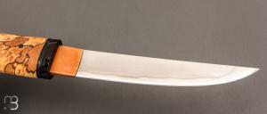  Couteau "Aïkuchi " fixe par Citadel Dep Dep - Hêtre debout stabilisé