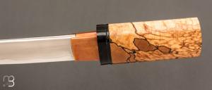  Couteau "Aïkuchi " fixe par Citadel Dep Dep - Hêtre debout stabilisé