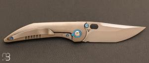  Couteau  "  Attor WE23037B-1 Polished Gray CPM 20CV " WE KNIFE - Dalibor Bergam design