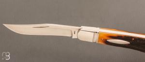   Couteau « Back Pocket » de Bill Ruple - Bois de cerf et W2