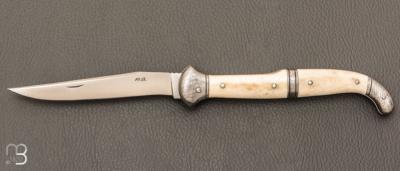 Couteau " Châtellerault 12cm "  de Robert Beillonnet - Bois de renne et RWL34 