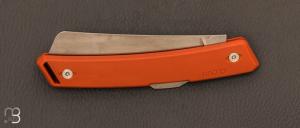 Couteau "Clovis classique" pliant par Florinox - Orange "Rust"