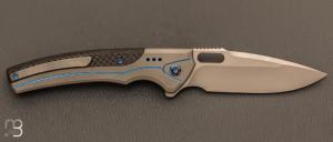 Couteau  "  Exciton WE22038A-3 " WE KNIFE - Gray Titanium et CPM 20CV