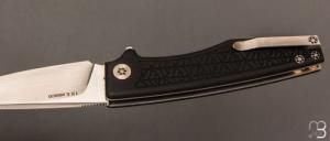 Couteau " IKE " custom par Torpen Knives - Jérôme Hovaere - G10 et lame en N690Co