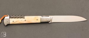    Couteau " Issoire 2 pièces " custom par David Breniere - Ivoire de phacochère et lame en RWL34