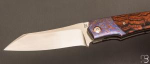   Couteau " KRYPTO " custom par Rémi Lavialle - RWL34 et bois de fer d'Arizona