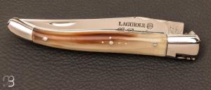 Couteau Laguiole 12cm corne blonde par Robert DAVID