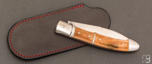   Couteau " Laguiole " par Grégory Picard - Ivoire de mammouth