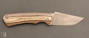 Couteau " Le 05 " par MTBlades Benjamin Thuillier - Paperstone et lame en 14C28