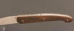  Couteau  "  Le Passager " de Pierre Thomas - Atelier Odae - Bronze bruni